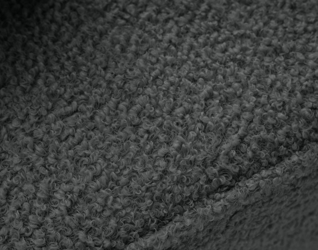 Canapé panoramique en U 7 places convertible avec coffre en tissu bouclette Topaze Canapé panoramique en U 7 places convertible avec coffre en tissu bouclette Topaze