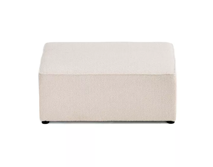 Pouf en tissu bouclette Topaze