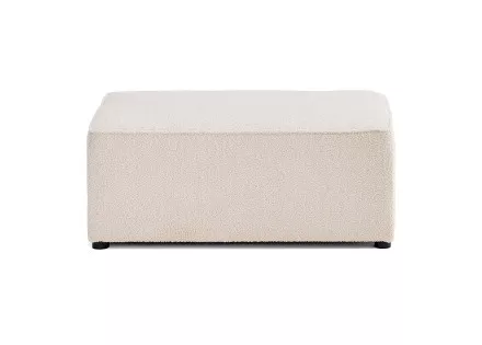 Pouf en tissu bouclette Topaze