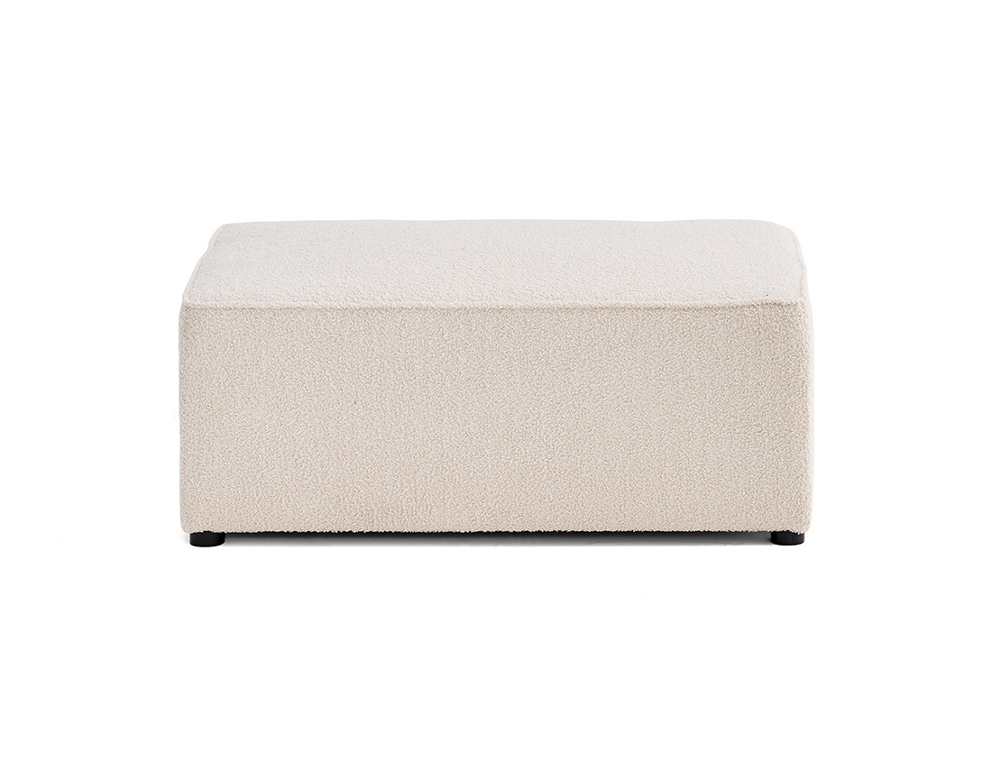 Pouf en tissu bouclette Topaze