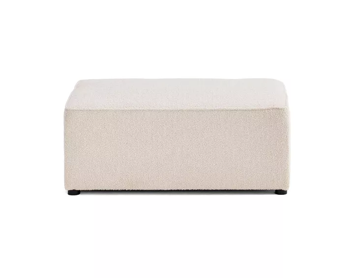 Pouf en tissu bouclette Topaze