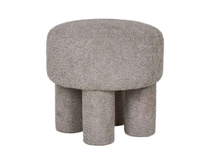 Pouf en tissu bouclette Minna