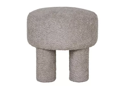 Pouf en tissu bouclette Minna