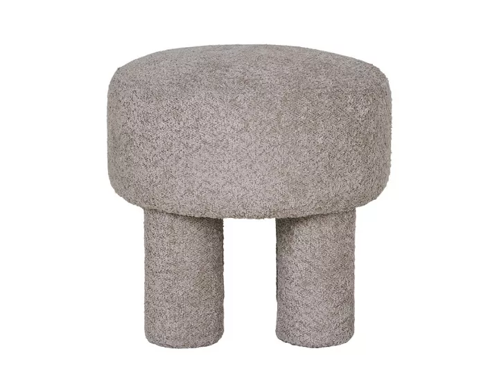 Pouf en tissu bouclette Minna