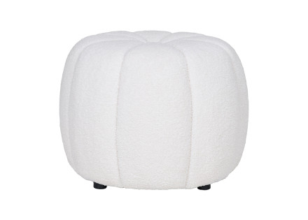 Pouf en tissu bouclette Helda