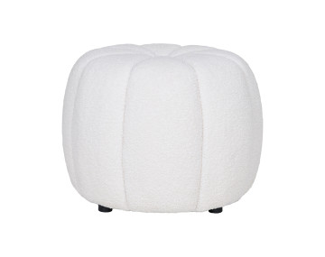 Pouf en tissu bouclette Helda