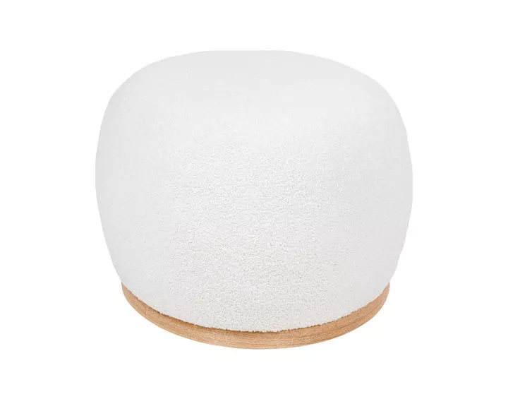 Pouf en tissu bouclette Amy