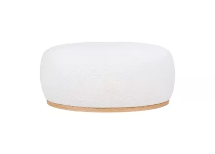 Pouf en tissu bouclette Amy