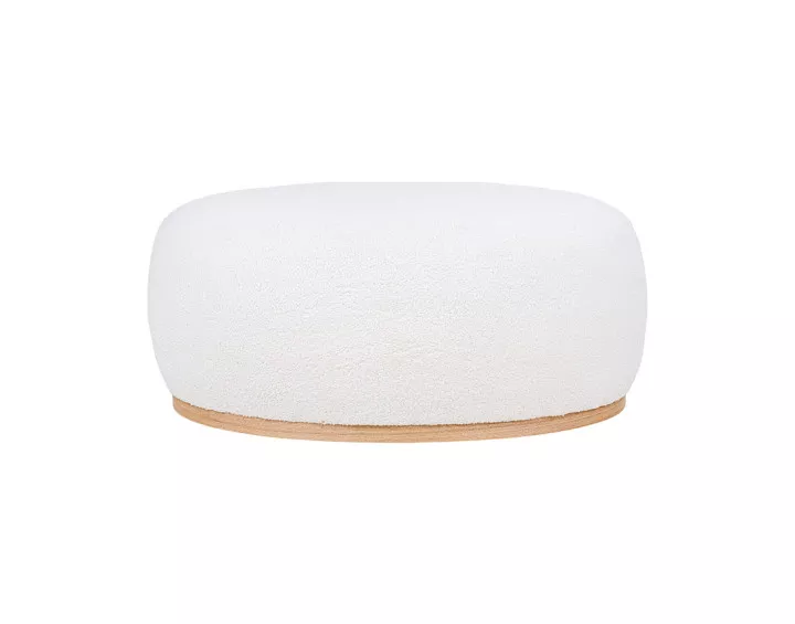 Pouf en tissu bouclette Amy