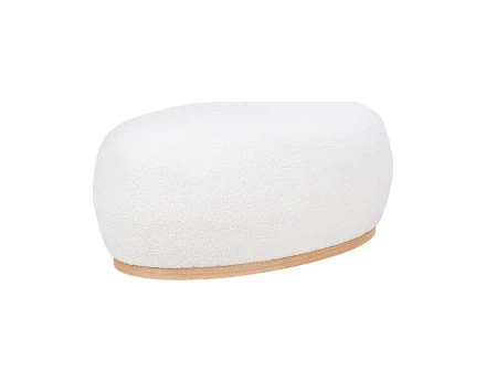 Pouf en tissu bouclette Amy