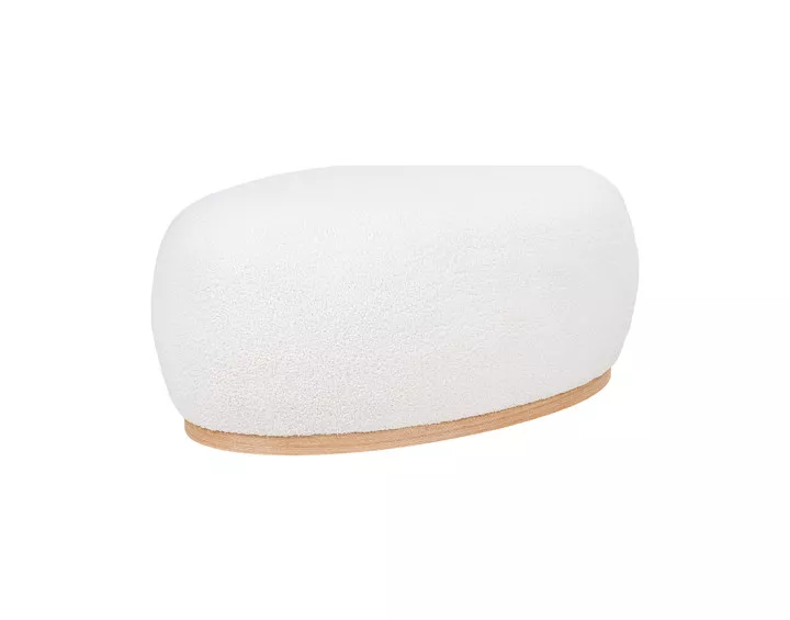 Pouf en tissu bouclette Amy