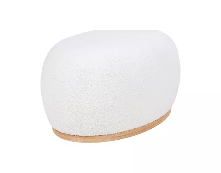 Pouf en tissu bouclette Amy