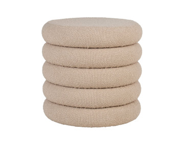 Pouf en tissu bouclette Marely