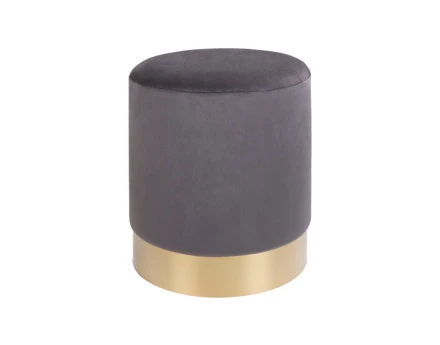 Pouf en velours Velana