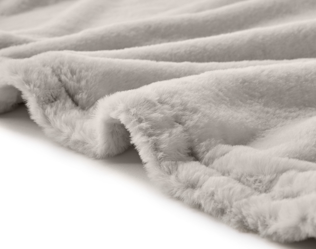 Plaid 100x140 cm en fausse fourrure et velours Venus