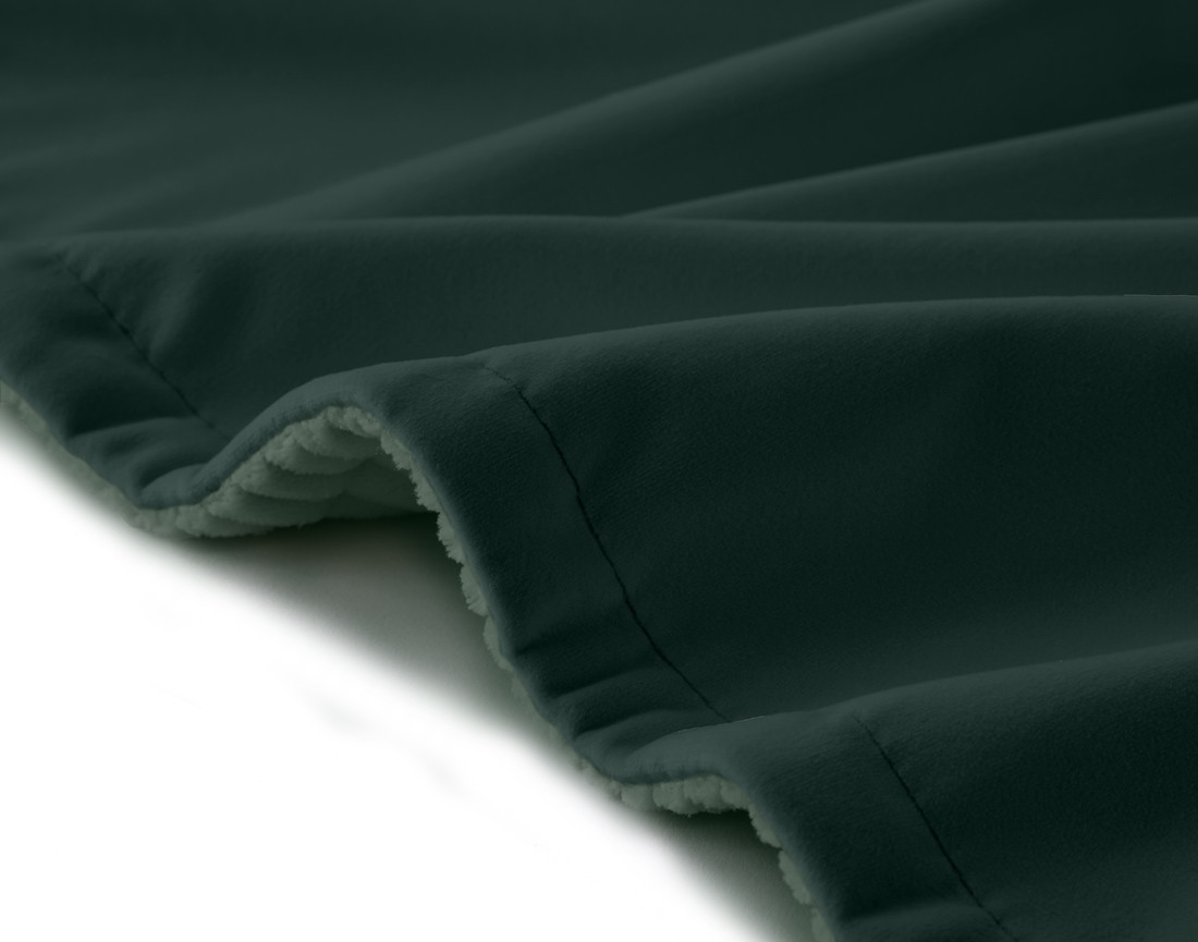 Plaid 200x140 cm en velours côtelé et velours Palerma