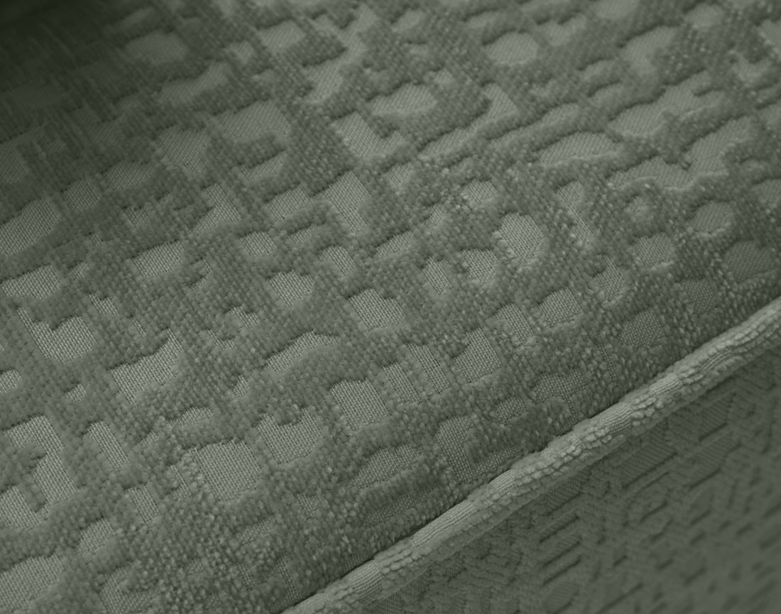 Canapé d'angle réversible 4 places convertible avec coffre en tissu velours relief Topaze