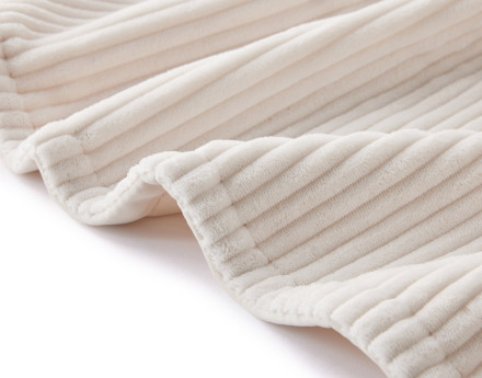 Plaid 200x140 cm en velours côtelé et velours Palerma