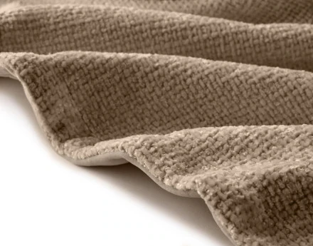 Plaid 200x140 cm en velours texturé et velours Paolo