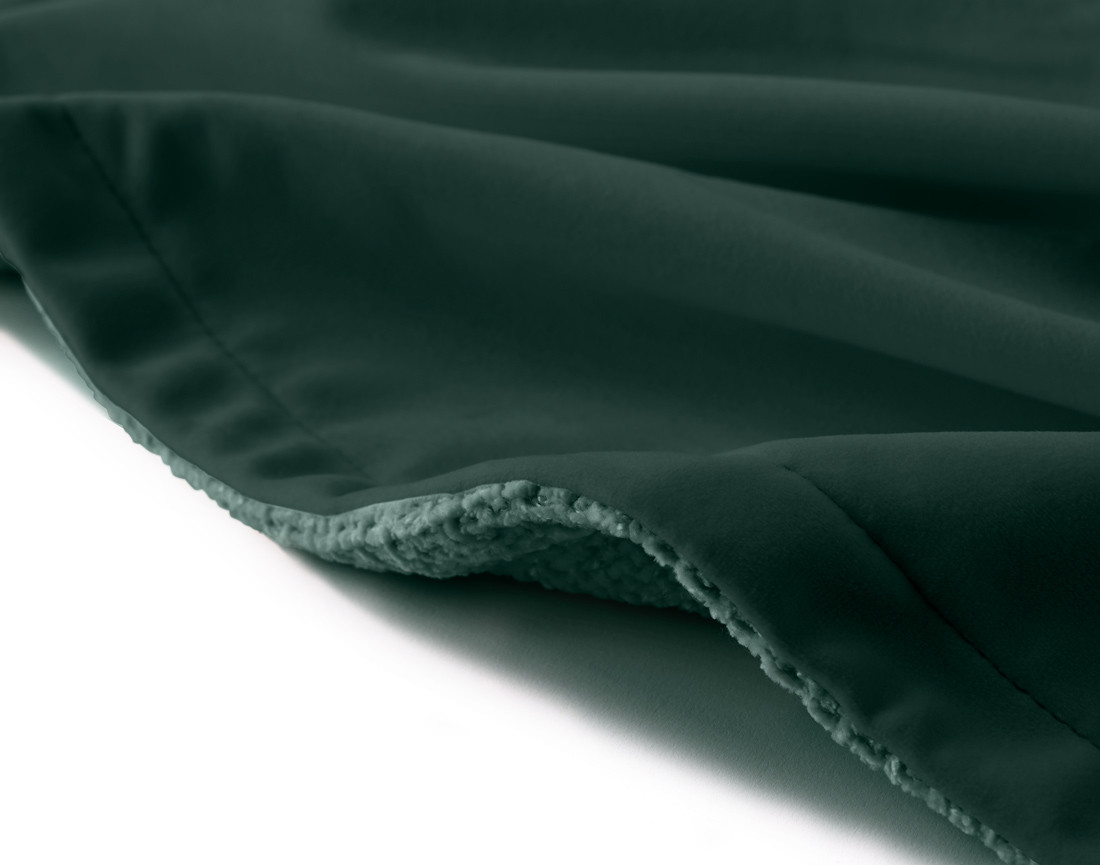 Plaid 200x140 cm en velours texturé et velours Paolo