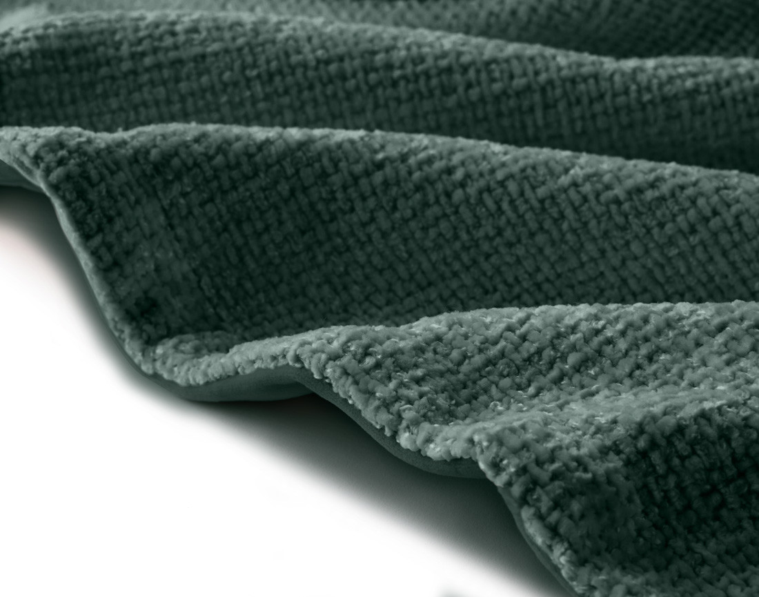 Plaid 200x140 cm en velours texturé et velours Paolo