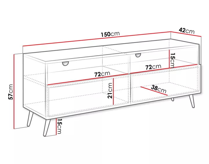 Meuble TV 150 m Sorolla