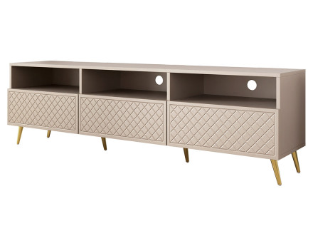 Meuble TV 3 tiroirs et 3 niches 195 cm Sorolla