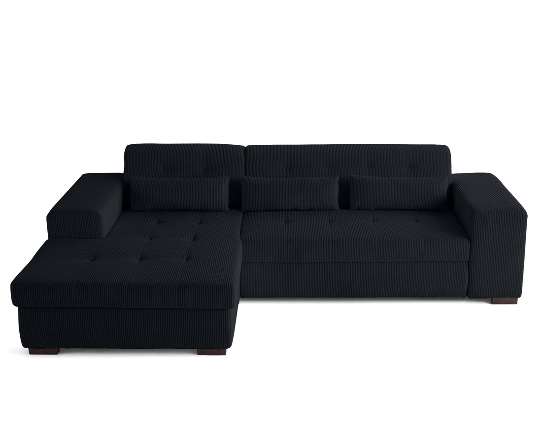 Canapé d'angle convertible Vermont 4 places avec coffre - angle gauche Canapé d'angle convertible Vermont 4 places avec coffre - angle gauche