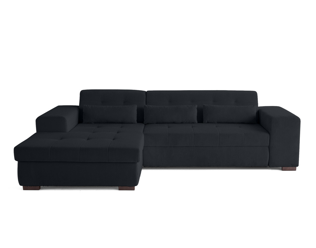 Canapé d'angle convertible Vermont 4 places avec coffre - angle gauche Canapé d'angle convertible Vermont 4 places avec coffre - angle gauche