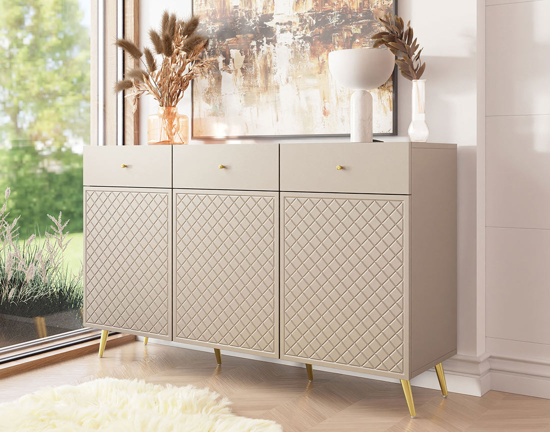 Buffet bas 3 portes et 3 tiroirs 150 cm Sorolla