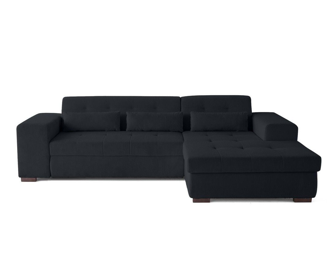 Canapé d'angle convertible Vermont 4 places avec coffre - angle droit Canapé d'angle convertible Vermont 4 places avec coffre - angle droit