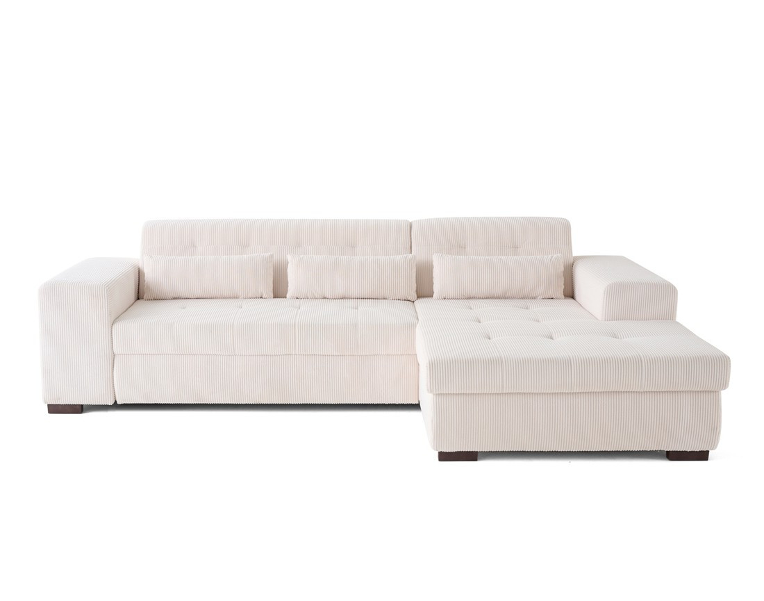 Canapé d'angle convertible Vermont 4 places avec coffre - angle droit Canapé d'angle convertible Vermont 4 places avec coffre - angle droit