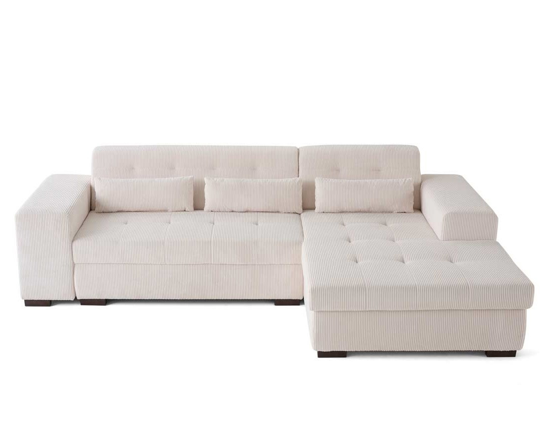 Canapé d'angle convertible Vermont 4 places avec coffre - angle droit Canapé d'angle convertible Vermont 4 places avec coffre - angle droit