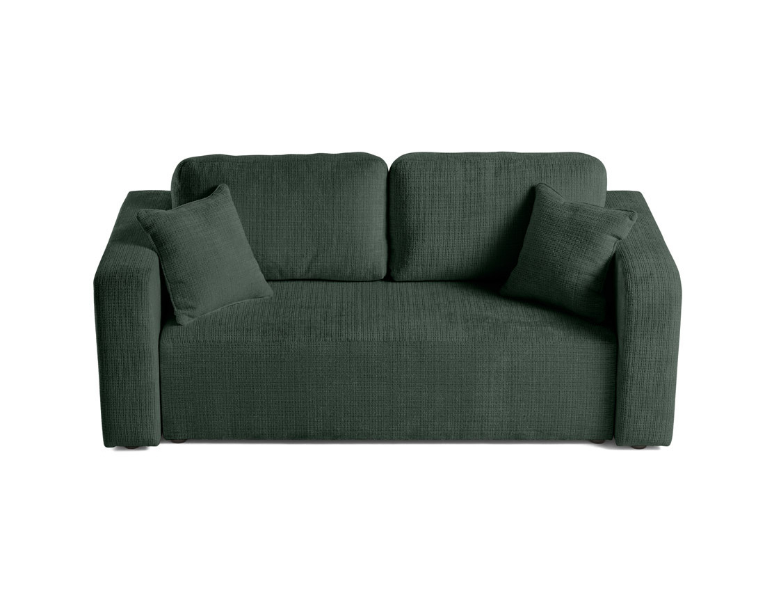 Canapé droit 2 places en velours texturé Miro