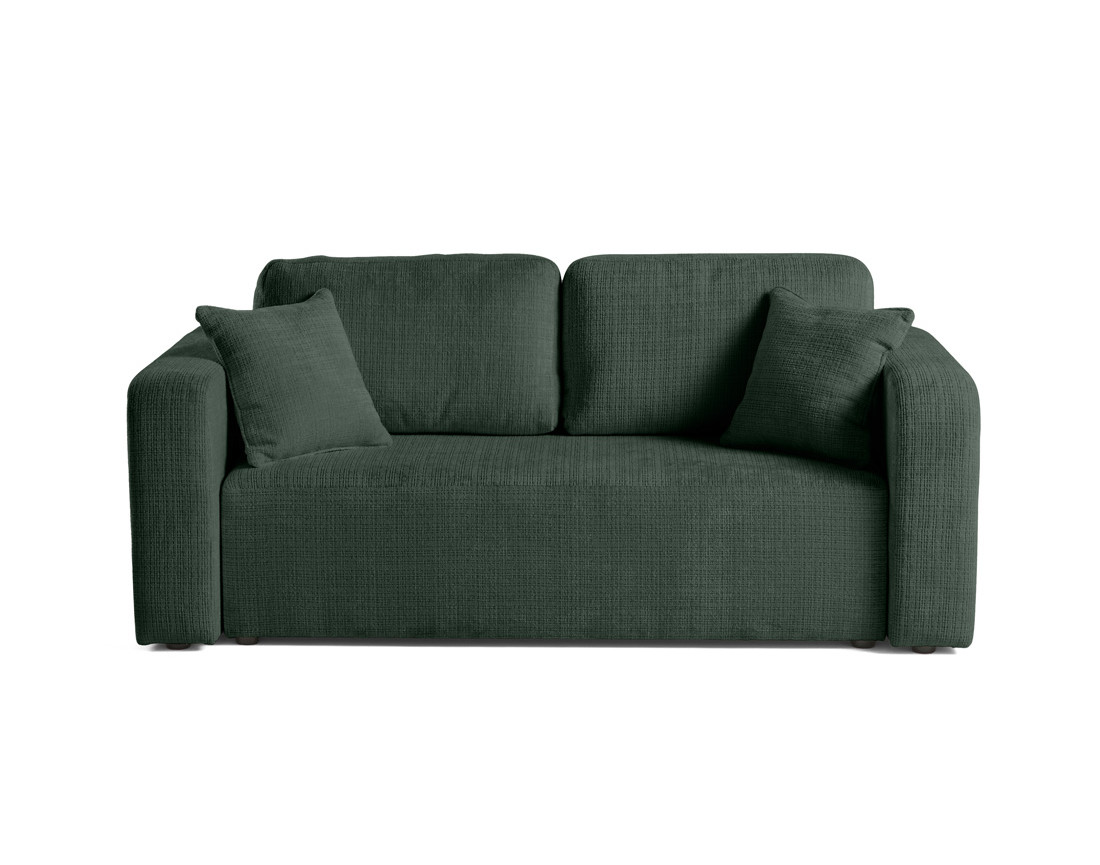 Canapé droit 2 places en velours texturé Miro