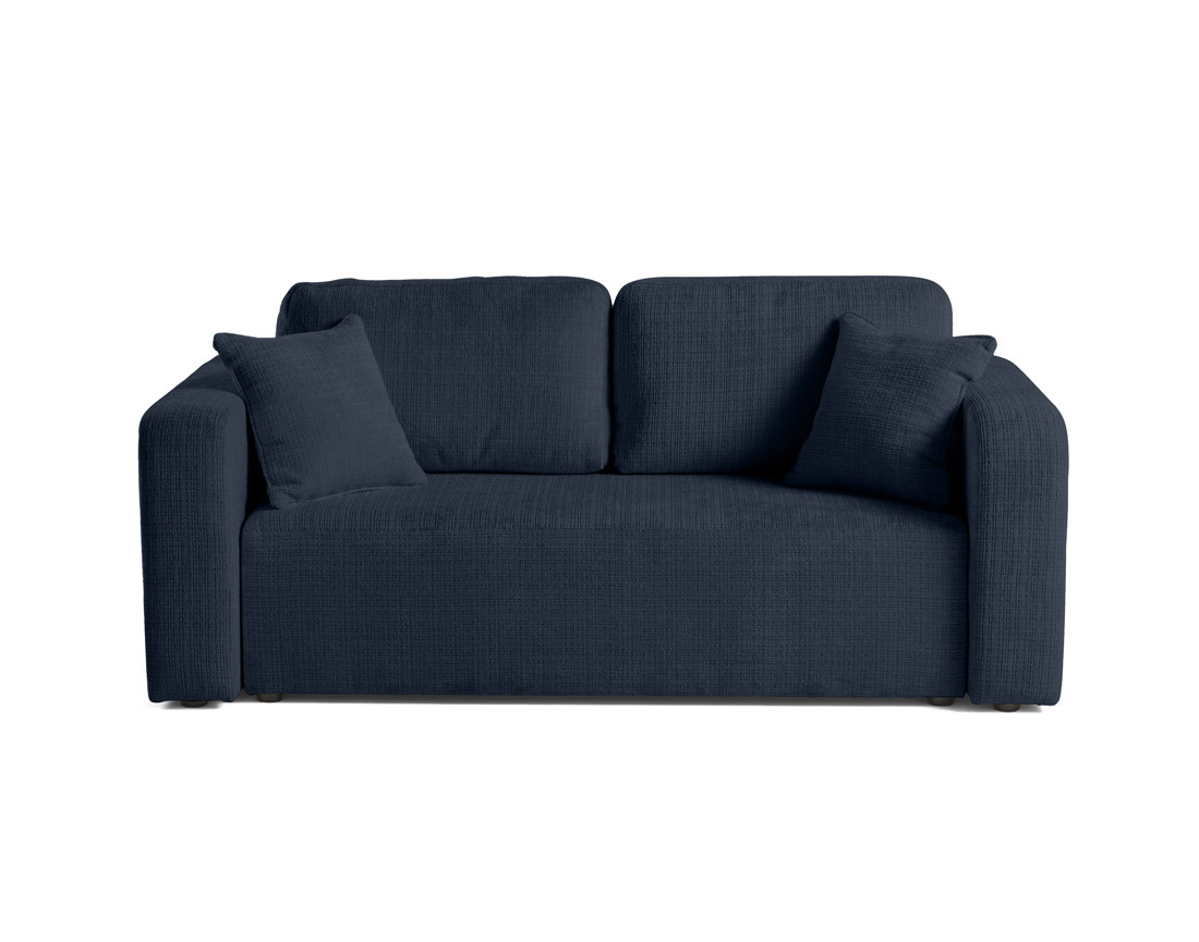 Canapé droit 2 places en velours texturé Miro