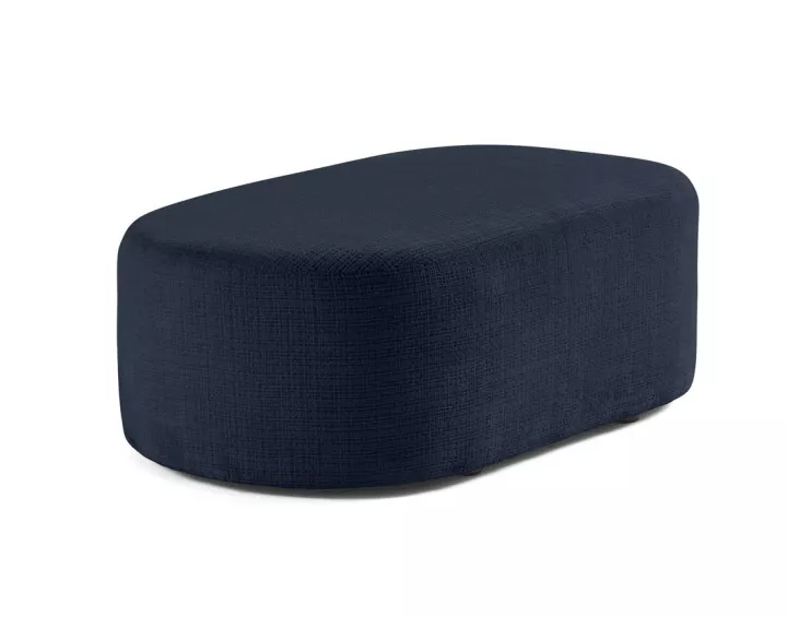 Pouf en velours texturé Miro