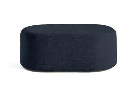 Pouf en velours texturé Miro