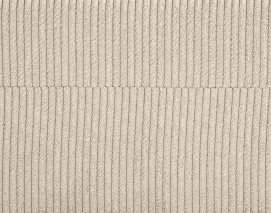 Canapé panoramique en U 7 places convertible avec coffre en velours côtelé Mike