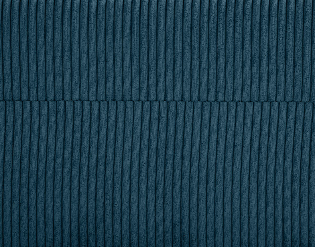 Canapé panoramique en U 7 places convertible avec coffre en velours côtelé Mike