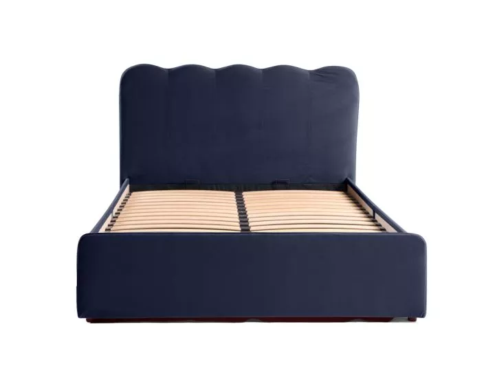 Kahlo - lit coffre - 140x190 - en velours - sommier inclus Bestmobilier Kahlo - lit coffre - 140x190 - en velours - sommier inclus Bestmobilier