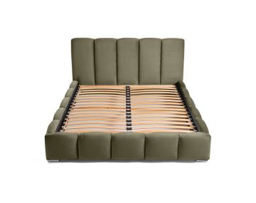 Torreon - lit coffre - 180x200 - sommier inclus - en velours Bestmobilier