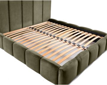 Torreon - lit coffre - 180x200 - sommier inclus - en velours Bestmobilier