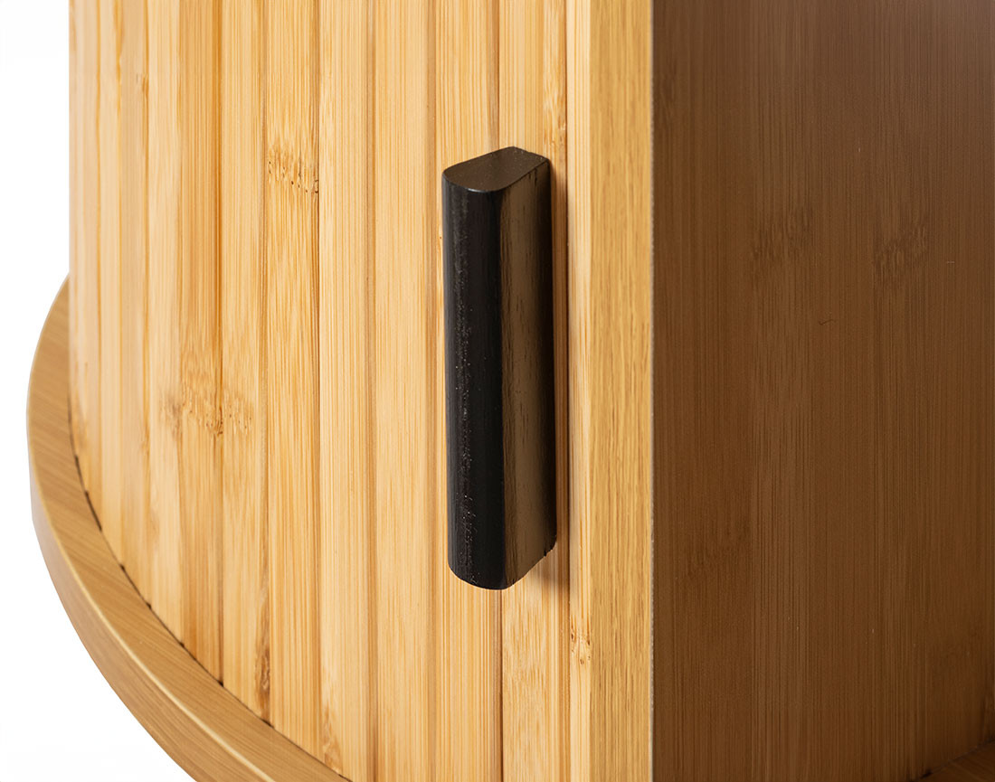 Table basse bambou 2 portes et 1 niche 120 cm Kofu