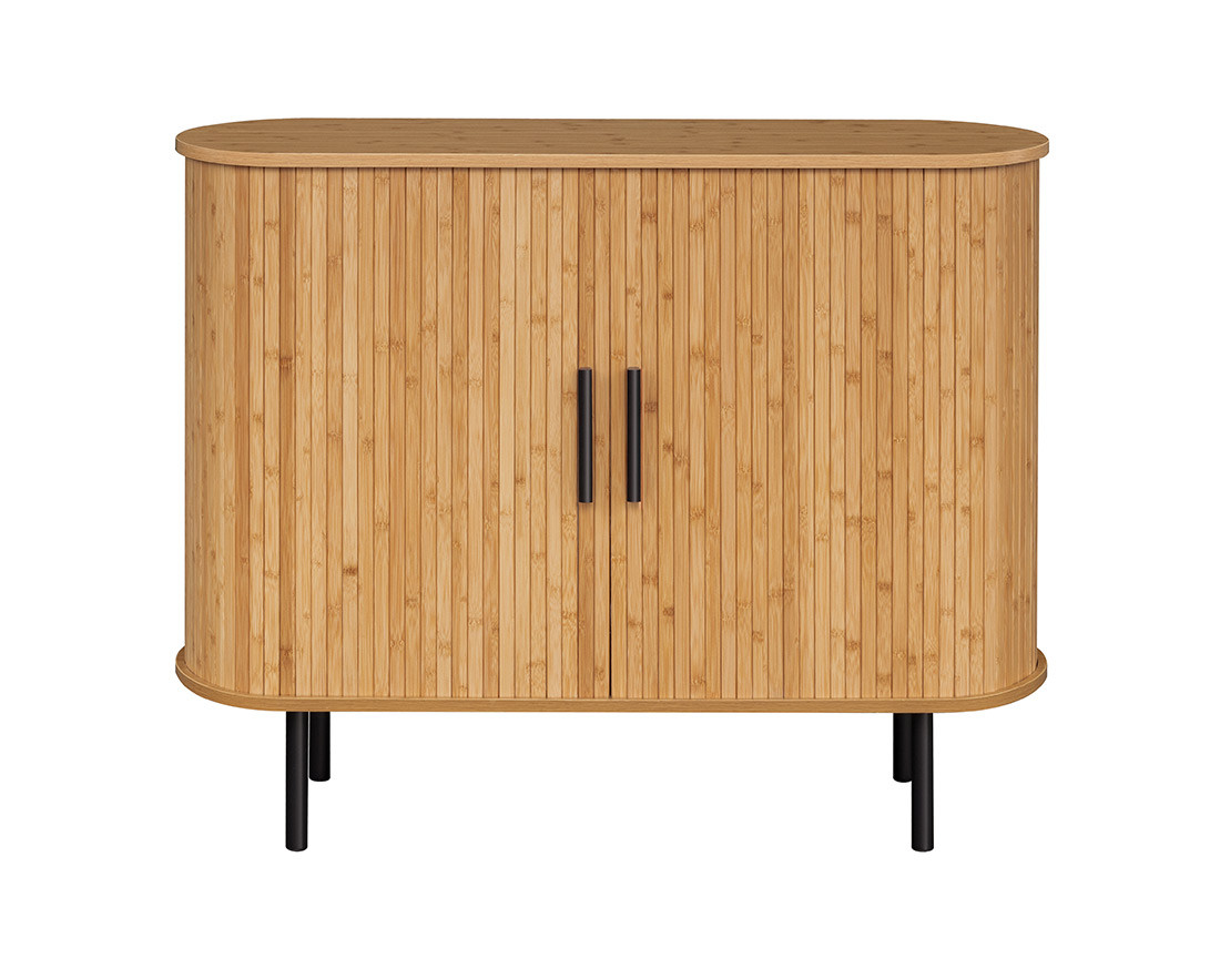 Buffet bas bambou 2 portes 100 cm Kofu