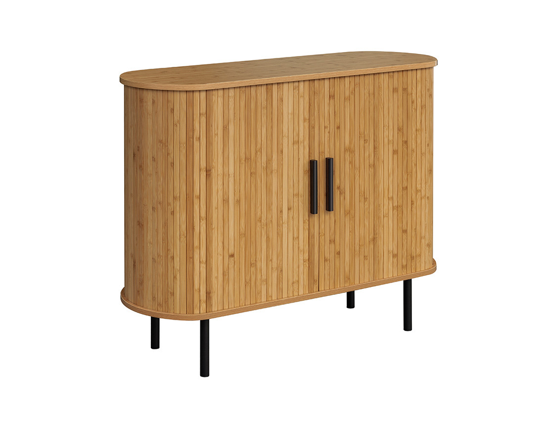 Buffet bas bambou 2 portes 100 cm Kofu