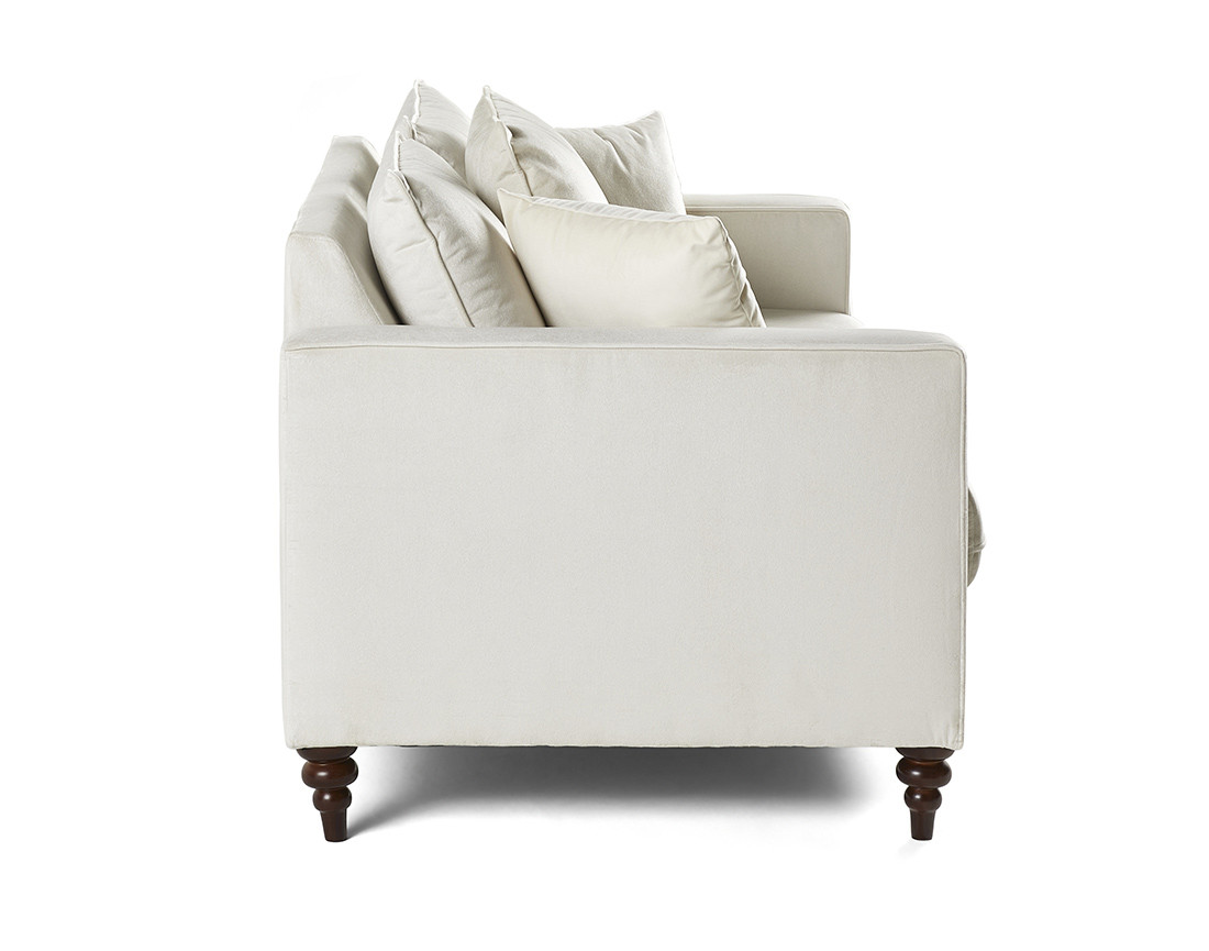 Canapé droit 2 places en velours Flamingo Canapé droit 2 places en velours Flamingo