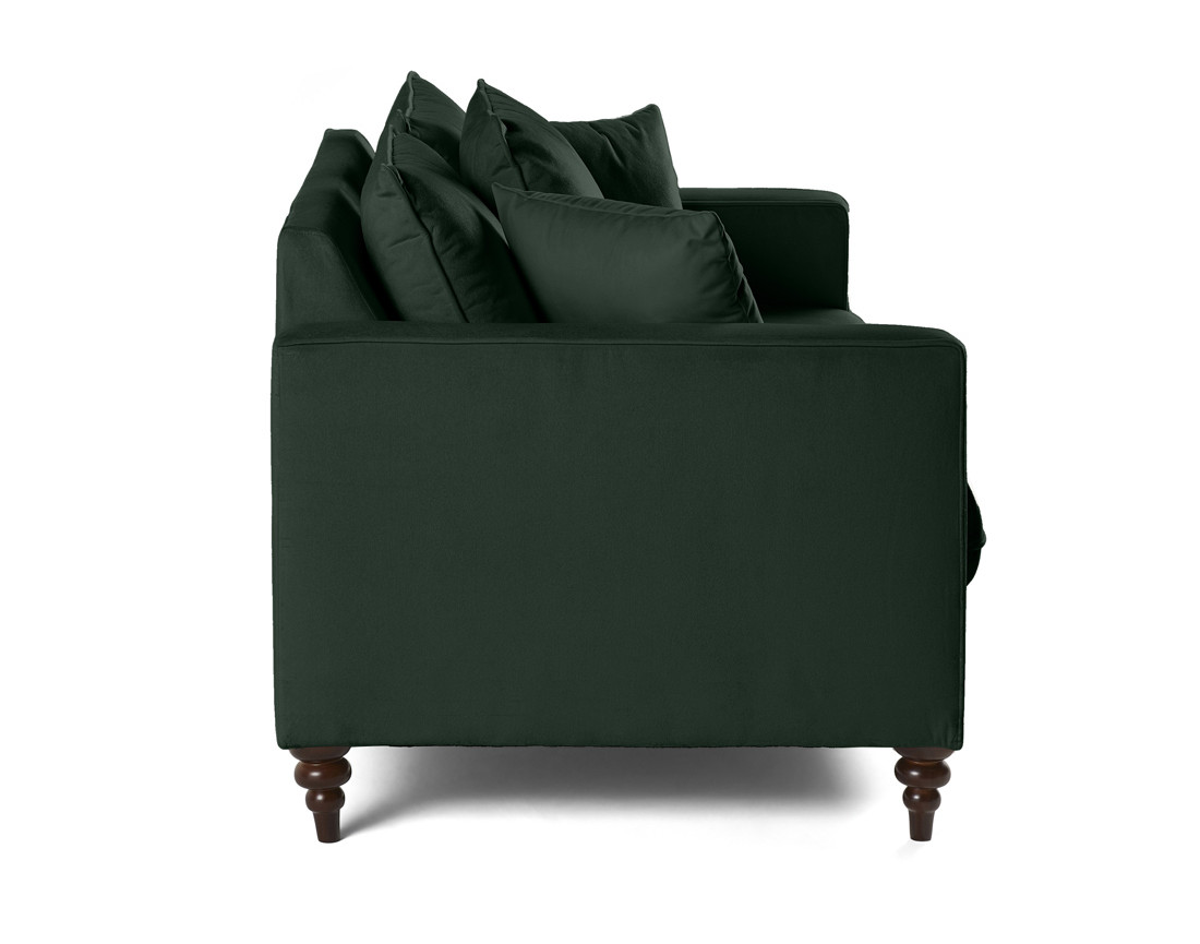 Canapé droit 2 places en velours Flamingo