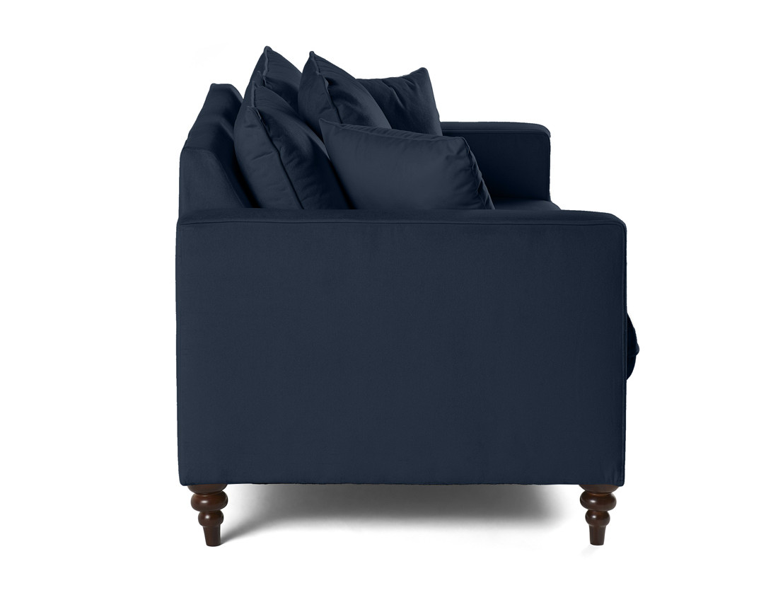 Canapé droit 2 places en velours Flamingo