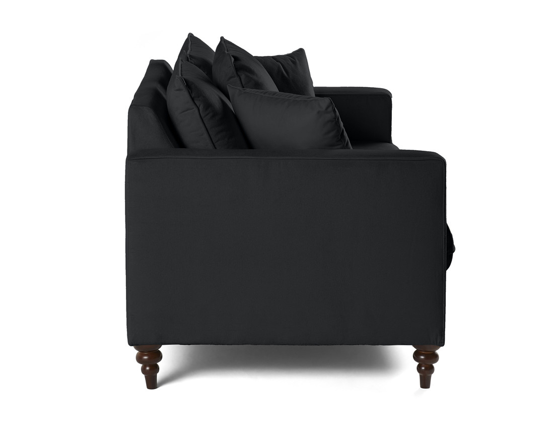 Canapé droit 2 places en velours Flamingo Canapé droit 2 places en velours Flamingo